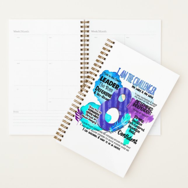 Enneagramm Typ 8 - Ich bin der Challenger Planer (Anzeige)