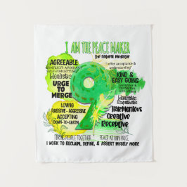 Enneagramm Typ 9 - Ich bin der Friedensstifter Wandteppich