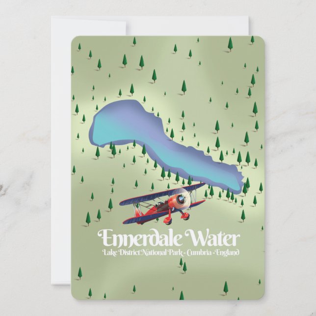 Ennerdale Water , Lake District Reiseplakat (Vorderseite)