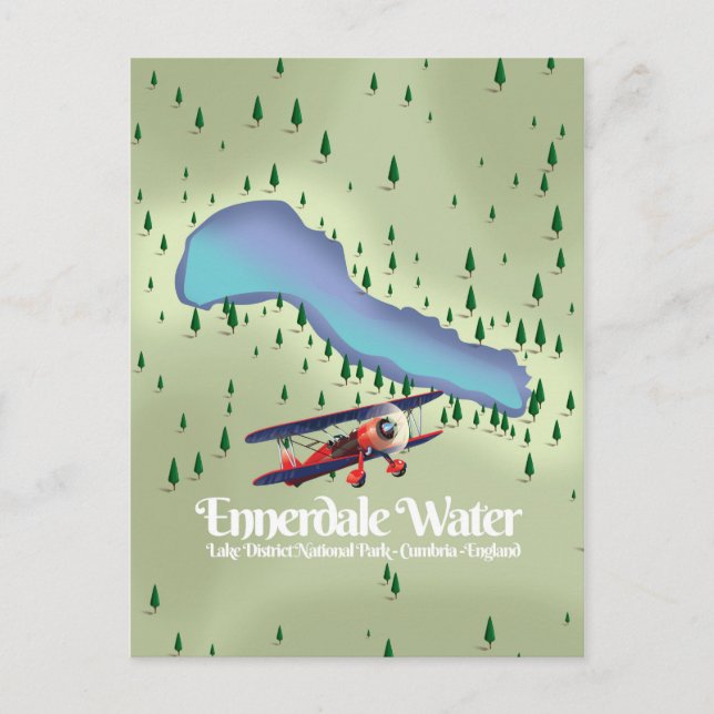 Ennerdale Water , Lake District Reiseplakat Postkarte (Vorderseite)