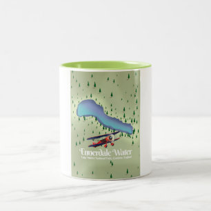Ennerdale Water , Lake District Reiseplakat Zweifarbige Tasse