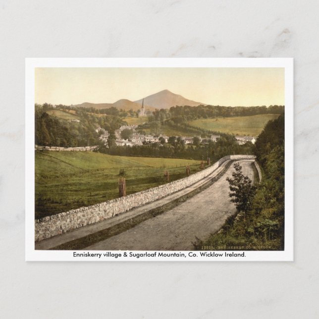 Enniskerry Village, Zuckerhut Wicklow Postkarte (Vorderseite)