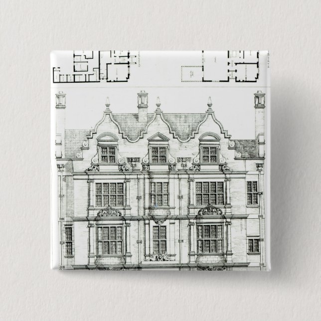 Ennismore Gärten, Südkensington Button (Vorderseite)