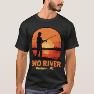Eno Fluss-Sonnenuntergang-Angeln Durham T-Shirt