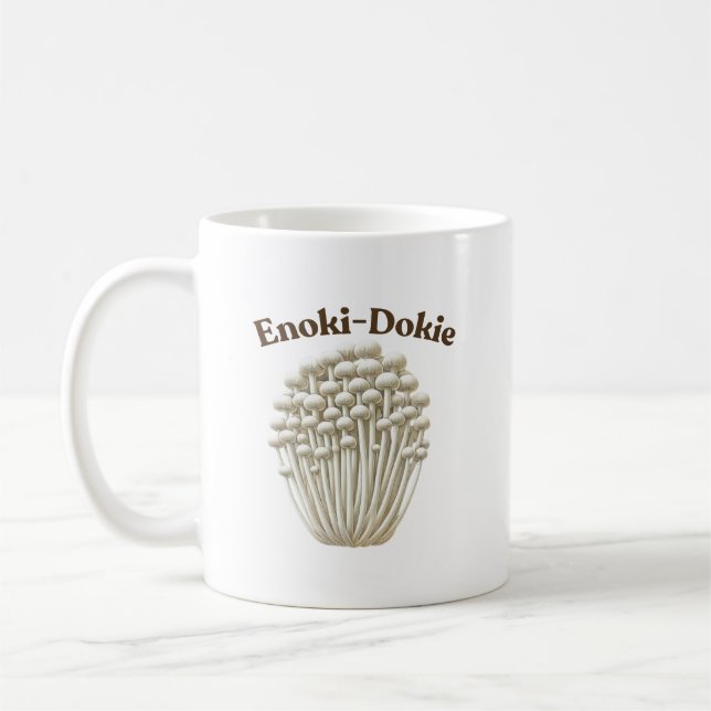 Enoki-Dokie Mushroom-Tasse Kaffeetasse (Links)