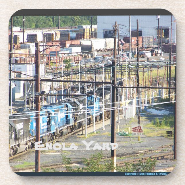 Enola Norfolk Southern Railway Yard Harrisburg PA Getränkeuntersetzer (Vorderseite)