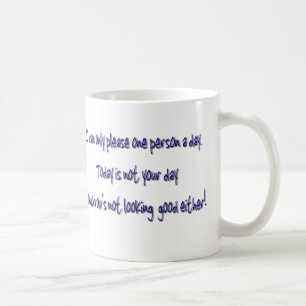Énonciation drôle humoristique de tasse de café
