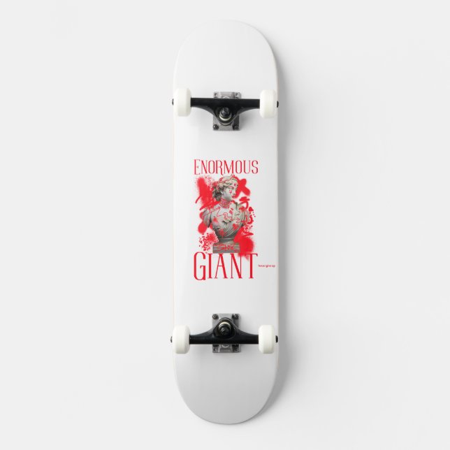 Enorme Riesendecke: Gebt niemals auf Skateboard (Vorderseite)