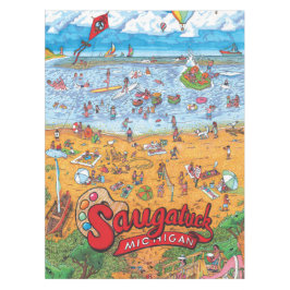 ENORME Saugatuck (Tag) Baumwolltischdecke Tischdecke
