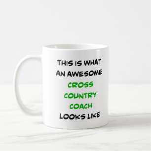 énorme tasse de café de l'entraîneur de cross-coun
