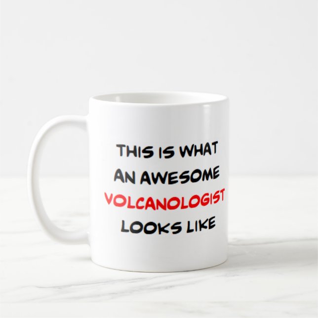 énorme tasse de café volcanologue (Gauche)