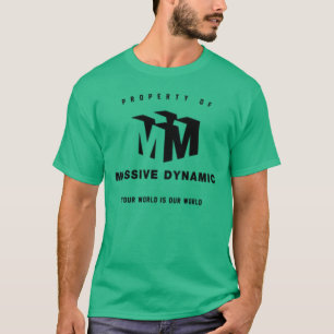 Enormer dynamischer grüner T - Shirt