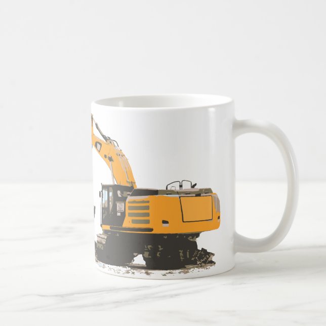 Enormer Schmutz-Bagger Kaffeetasse (Rechts)