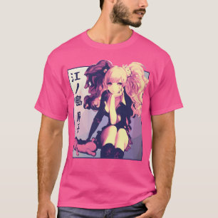 Enoshima Junko Danganronpa Vaporwave Anime Aesthet T-Shirt