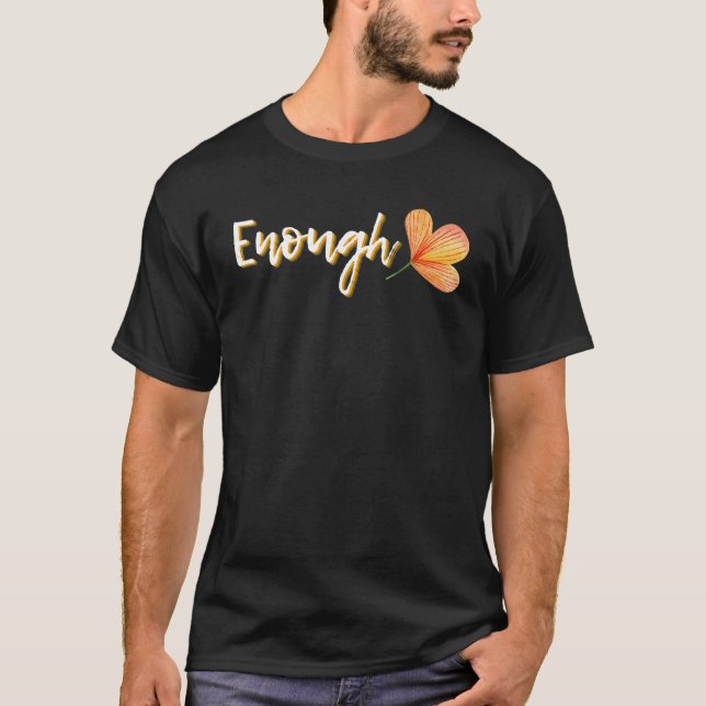 Enough End Gun Gewalt Orange genug blumenreich tra T-Shirt (Vorderseite)