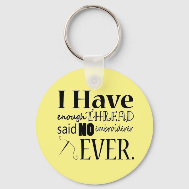 Enough Thread Embroidery Schlüsselanhänger (Vorderseite)