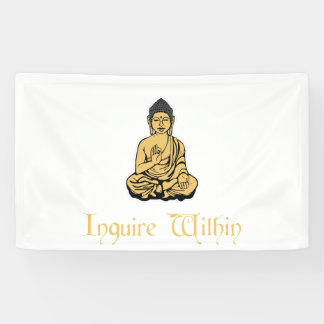 Enquérez-vous dans la bannière de Bouddha de