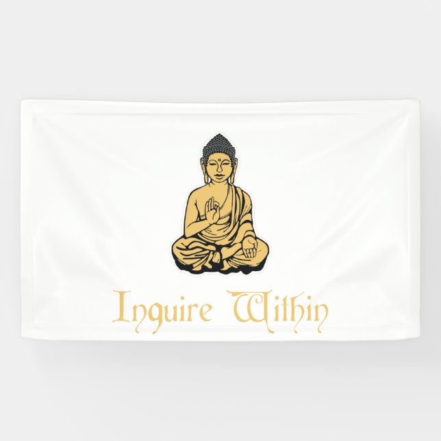 Enquérez-vous dans la bannière de Bouddha de (Horizontal)