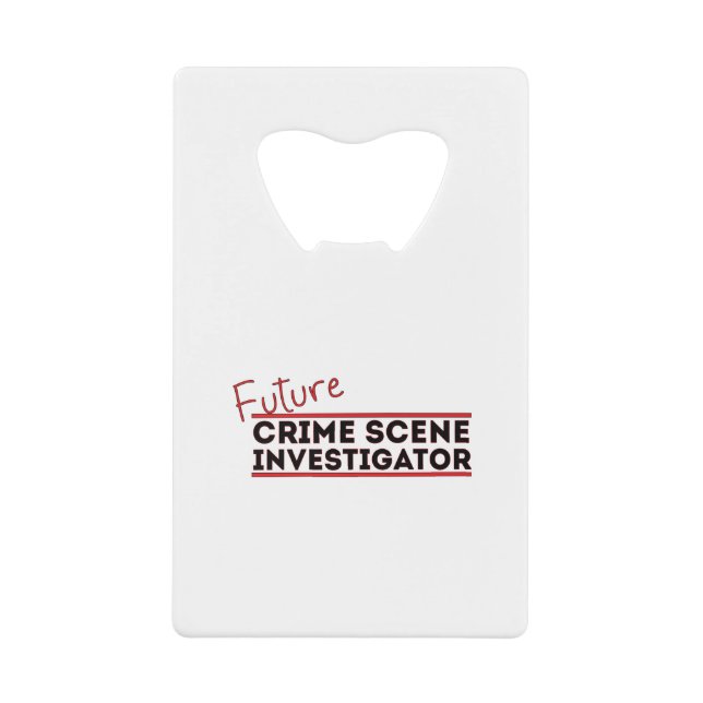 Enquêteur sur la scène du crime futur (Devant)
