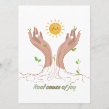 Enraciné dans le bonheur | Carte de nature édifian