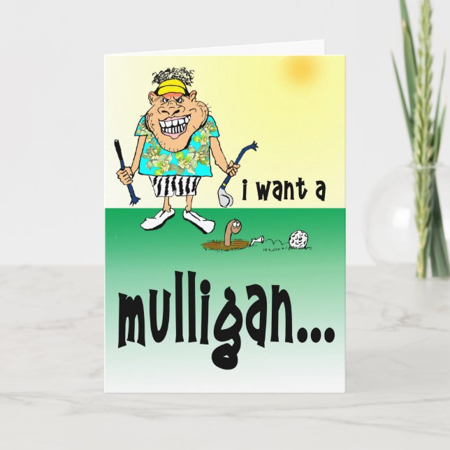 Enraged Golfer Karte (Vorderseite)