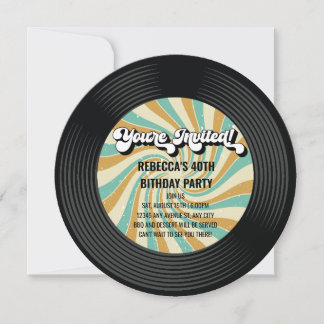Enregistrement musical | Invitation d'anniversaire