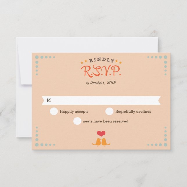 Enregistrement Retro Vinyl Orange Sky Blue RSVP (Devant)