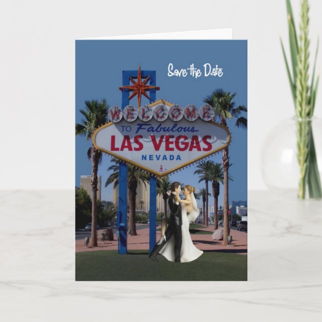 Enregistrer la carte Mariage de Las Vegas Date ave (Devant)