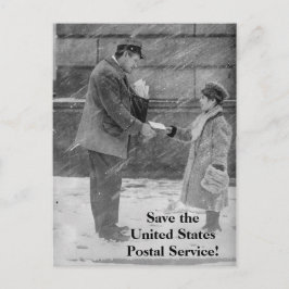 Enregistrer la carte postale du service postal des