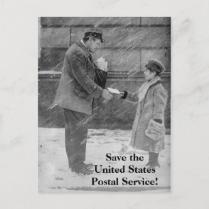 Enregistrer la carte postale du service postal des