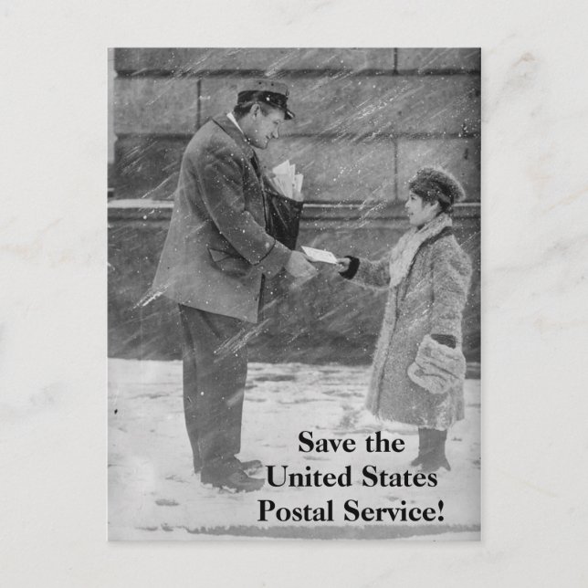 Enregistrer la carte postale du service postal des (Devant)