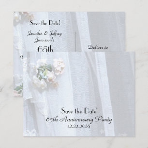 Enregistrer la date 65e anniversaire Faire-part de