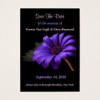 Enregistrer la date Bright Purple Daisy III
