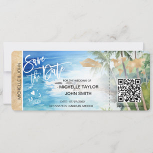 Enregistrer la date Carte de carte d'embarquement 