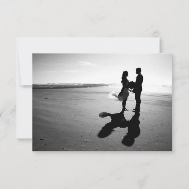 ENREGISTRER LA DATE CARTE MARIAGE ROMANTIQUE (Devant)
