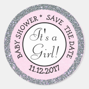 Enregistrer la date, c'est un Sticker Baby shower 