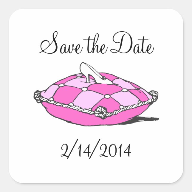 Enregistrer la date Cinderella Princess Sticker ro (Devant)