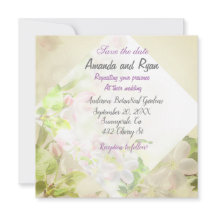 Enregistrer la date faire-part de mariage floral