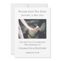 Enregistrer La Date Faire-part de mariage Portant 