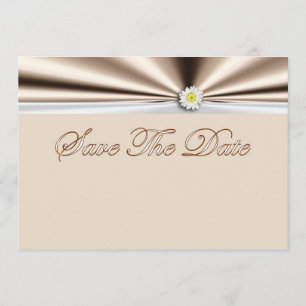 Enregistrer la date Invitation avec marguerite à f