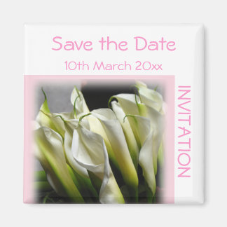 Enregistrer la date Invitation Magnet Calla Lilies