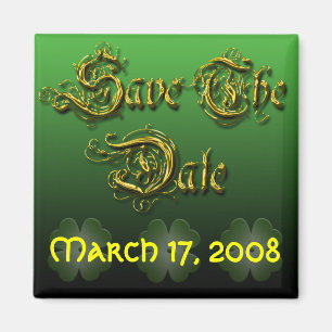 Enregistrer la date Irlandais Mariage Magnet