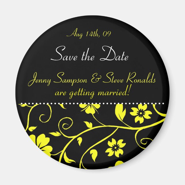 Enregistrer la date - Magnet Mariage (Devant)
