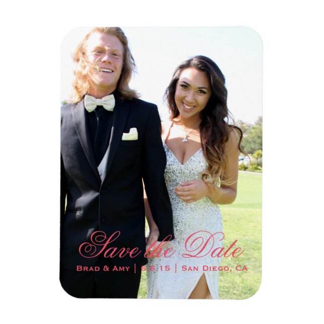 Enregistrer La Date Magnets Photo (Vertical)