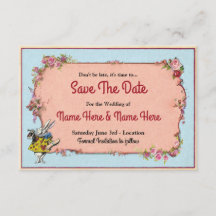 Enregistrer la date Mariage Wonderland Invitation