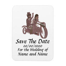 Enregistrer la date mariages de Magnet Biker