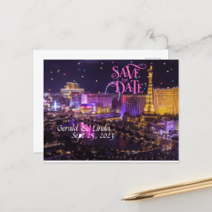 Enregistrer la date personnalisée Las Vegas carte 
