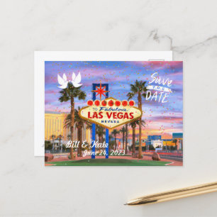 Enregistrer la date personnalisée Las Vegas carte 