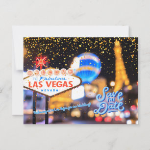Enregistrer la date personnalisée Las Vegas carte 