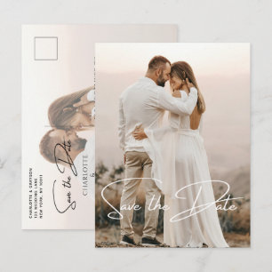 Enregistrer La Date Photo Élégant Faire-part Maria